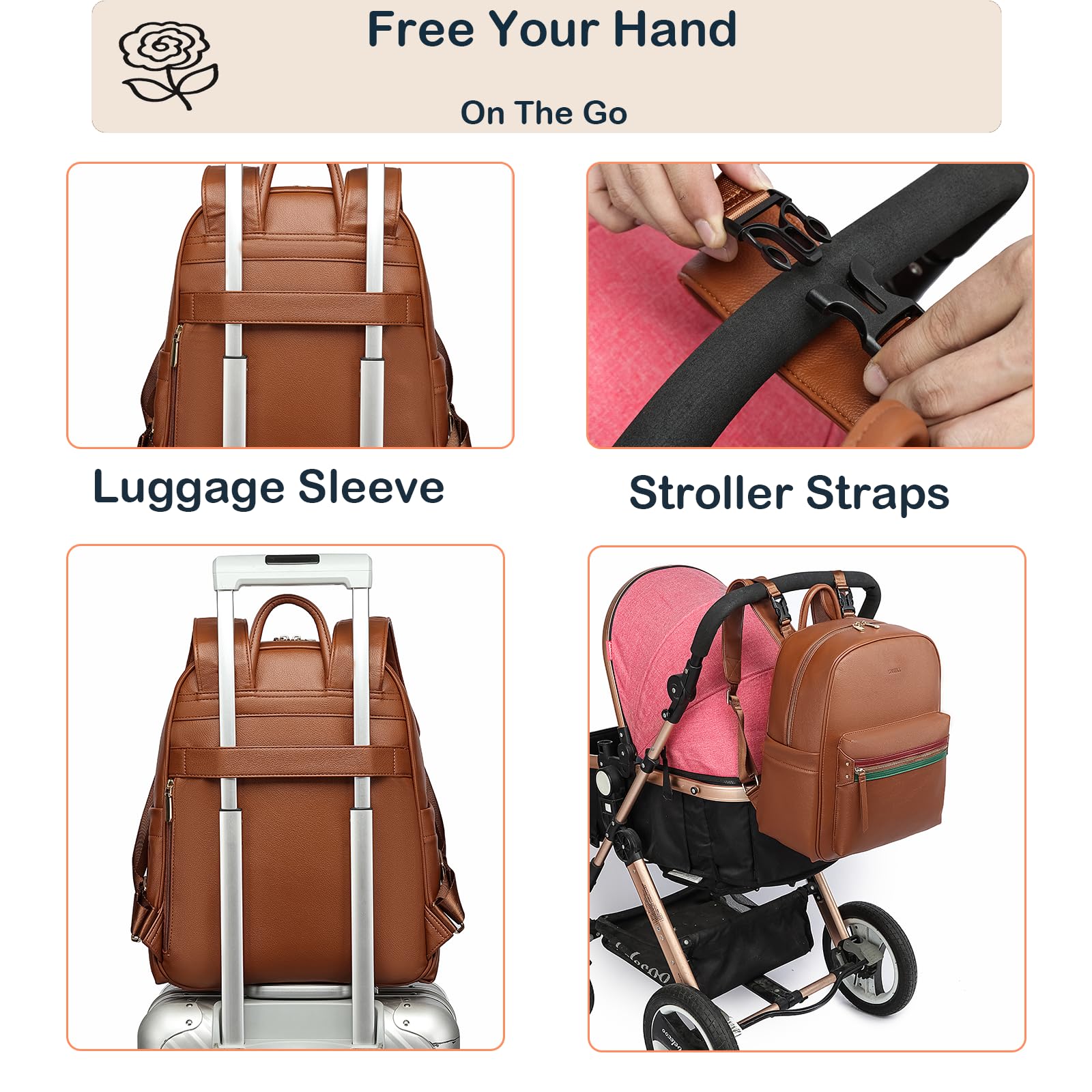 Yomiky waterproof material keeps essentials dry during rain and spills.