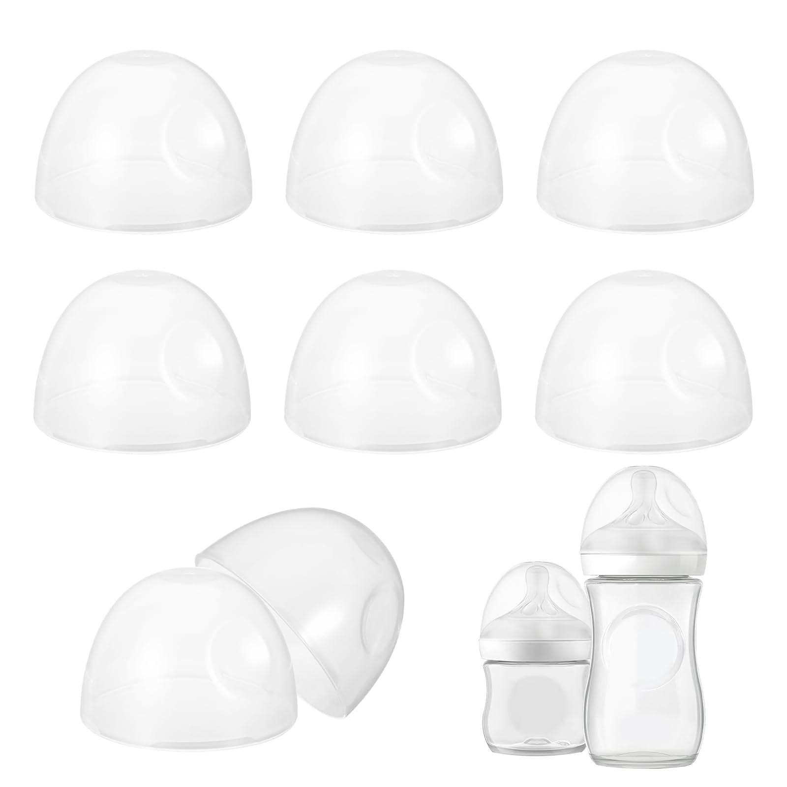 YONHTUTU 8-count bottle caps fit Philips Avent Natural bottles for leak-free feeding