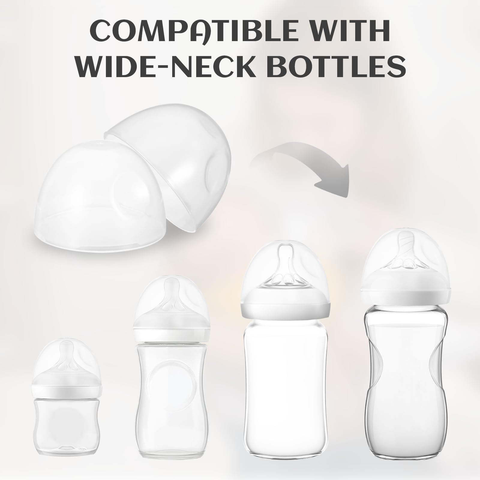 YONHTUTU leak-proof bottle cap seals Philips Avent bottles during on-the-go milk transport