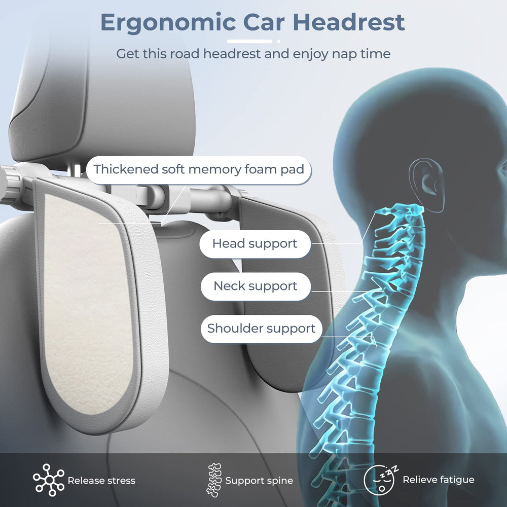 Yoocaa Road Pal headrest pillow 180-degree rotation feature for flexible seating