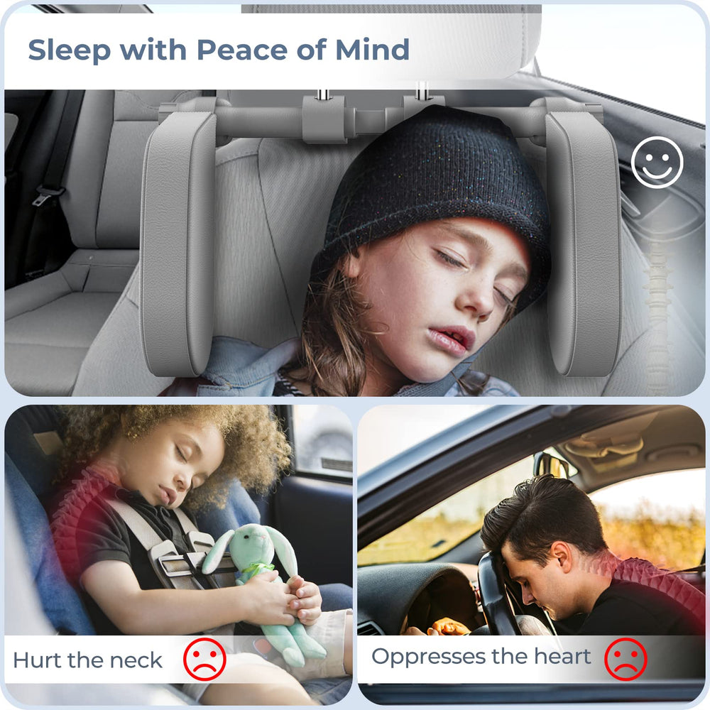 Yoocaa easy-clean leather headrest pillow resists odors and stains