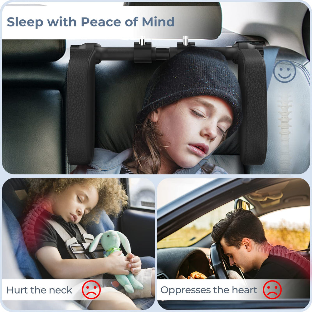 Yoocaa compatible with adjustable headrests and two rods; check your car's pole distance.