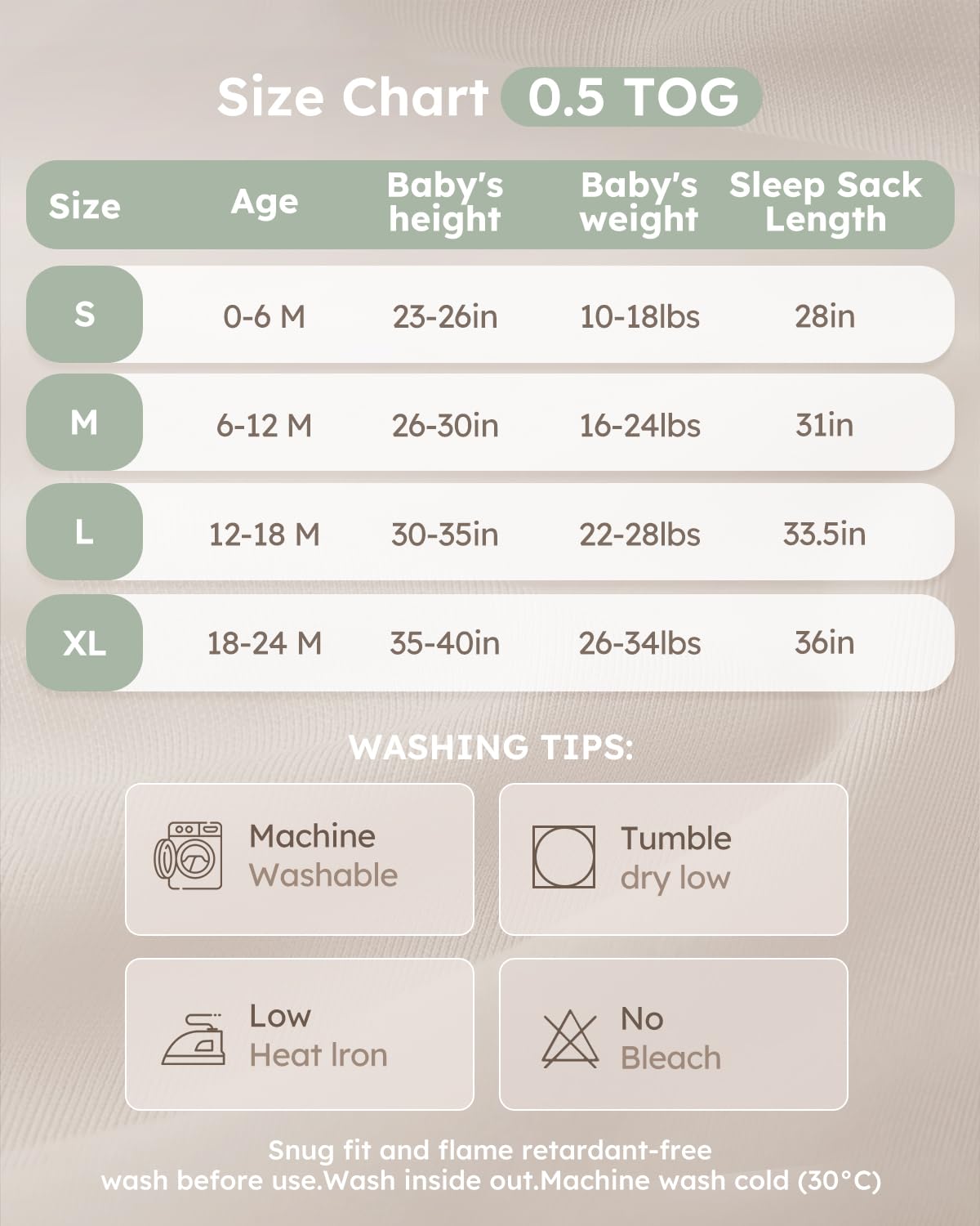 Yoofoss 3-pack sleep sacks in versatile colors for baby outfits