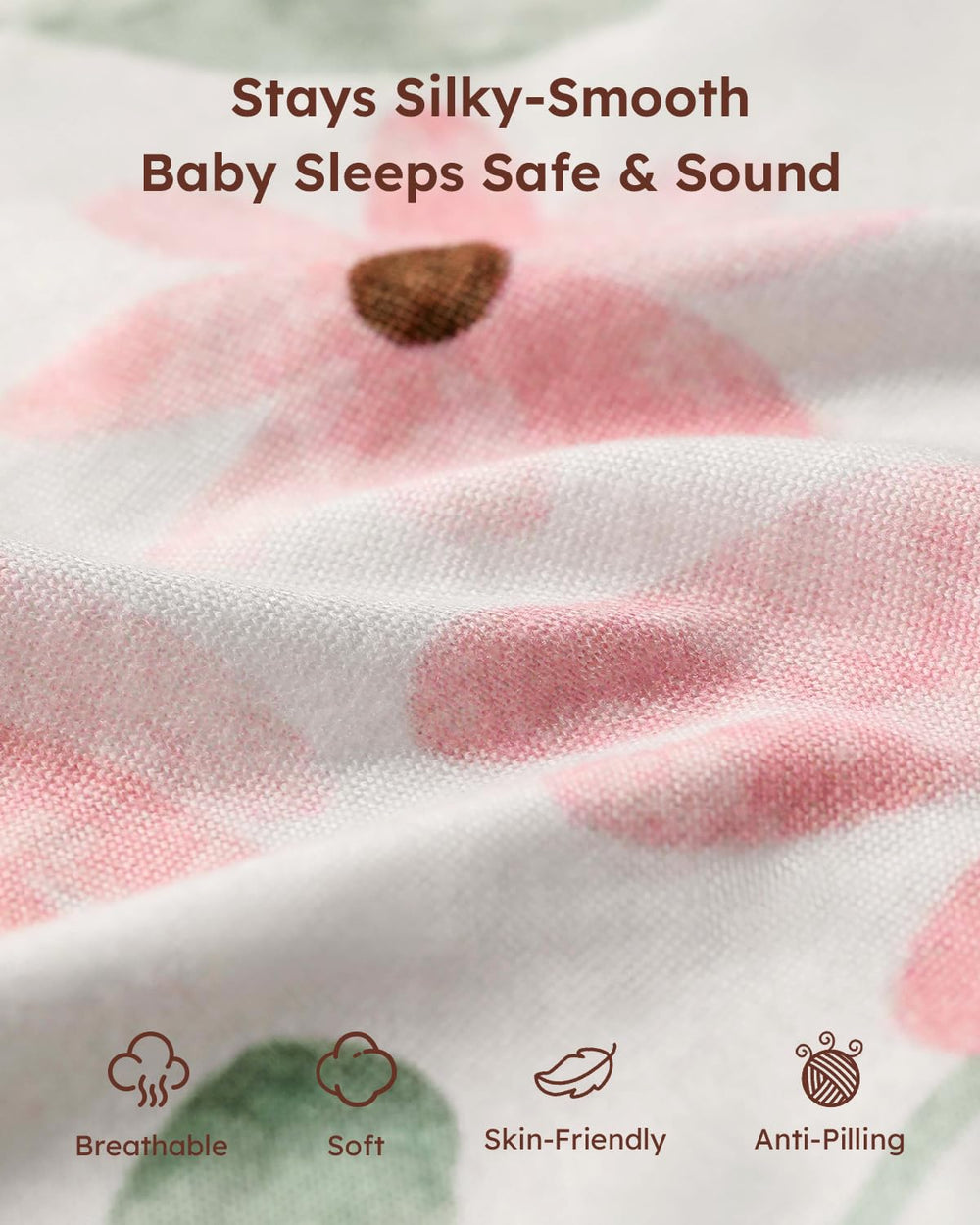 Yoofoss 38x26 mini crib sheet fit stays snug on the mattress