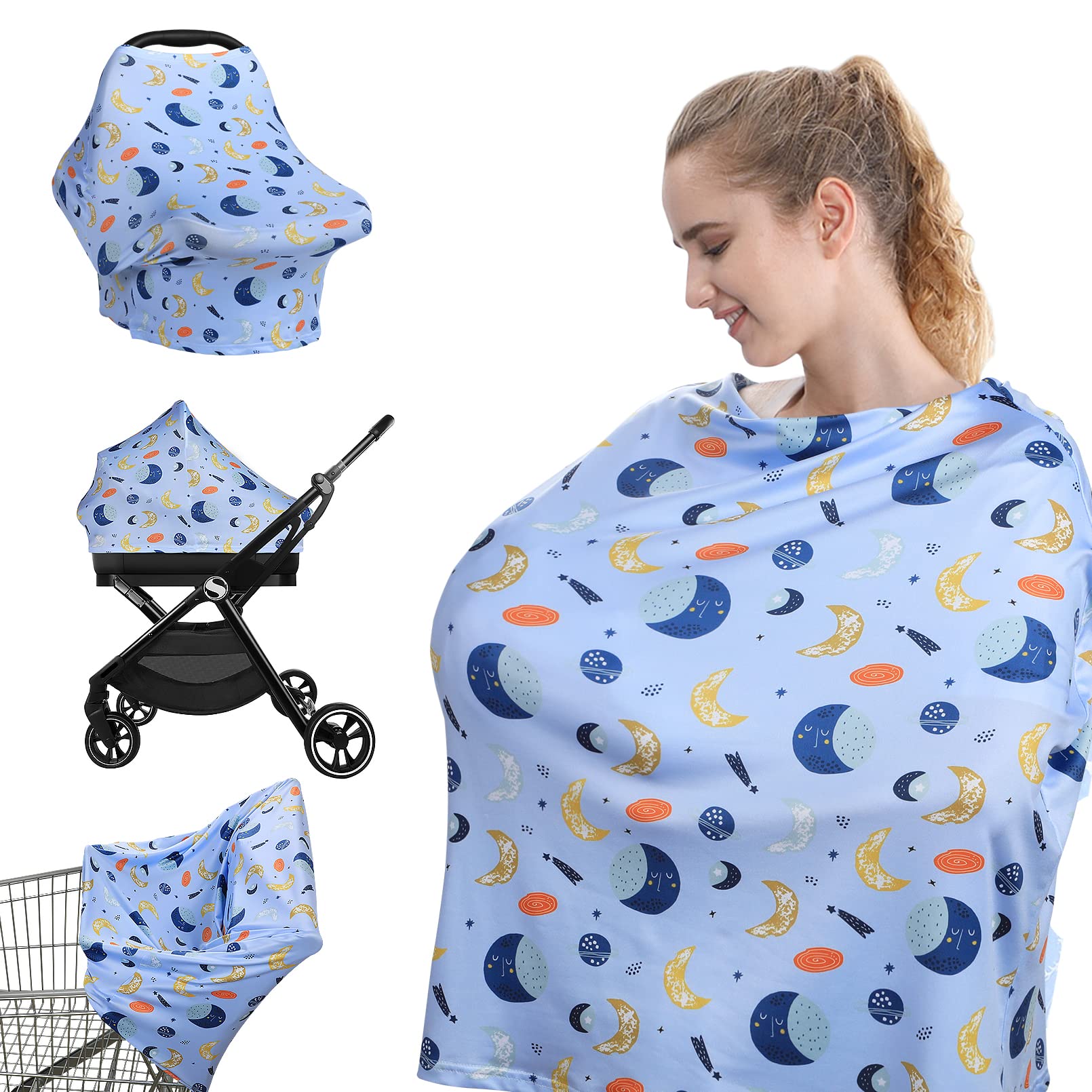 Yoofoss baby car seat cover protects while staying lightweight and breathable