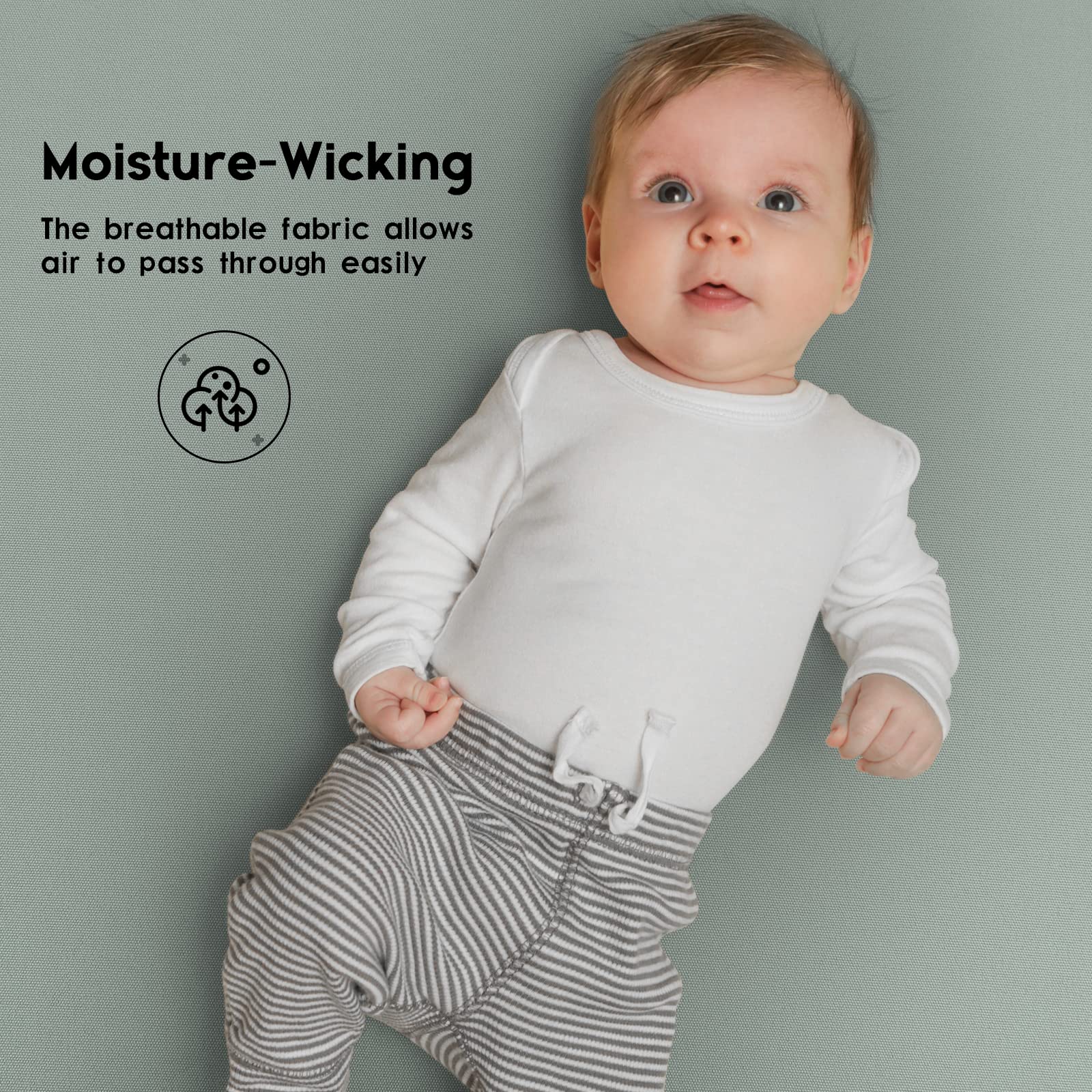 Yoofoss crib sheet resists fading, shrinking, and pilling for long-lasting color.