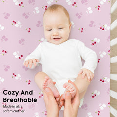 Yoofoss two-pack crib sheets for quick swaps on busy days.