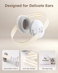 Yoofoss baby-ear-muffs soft-cushions offer gentle comfort for delicate ears