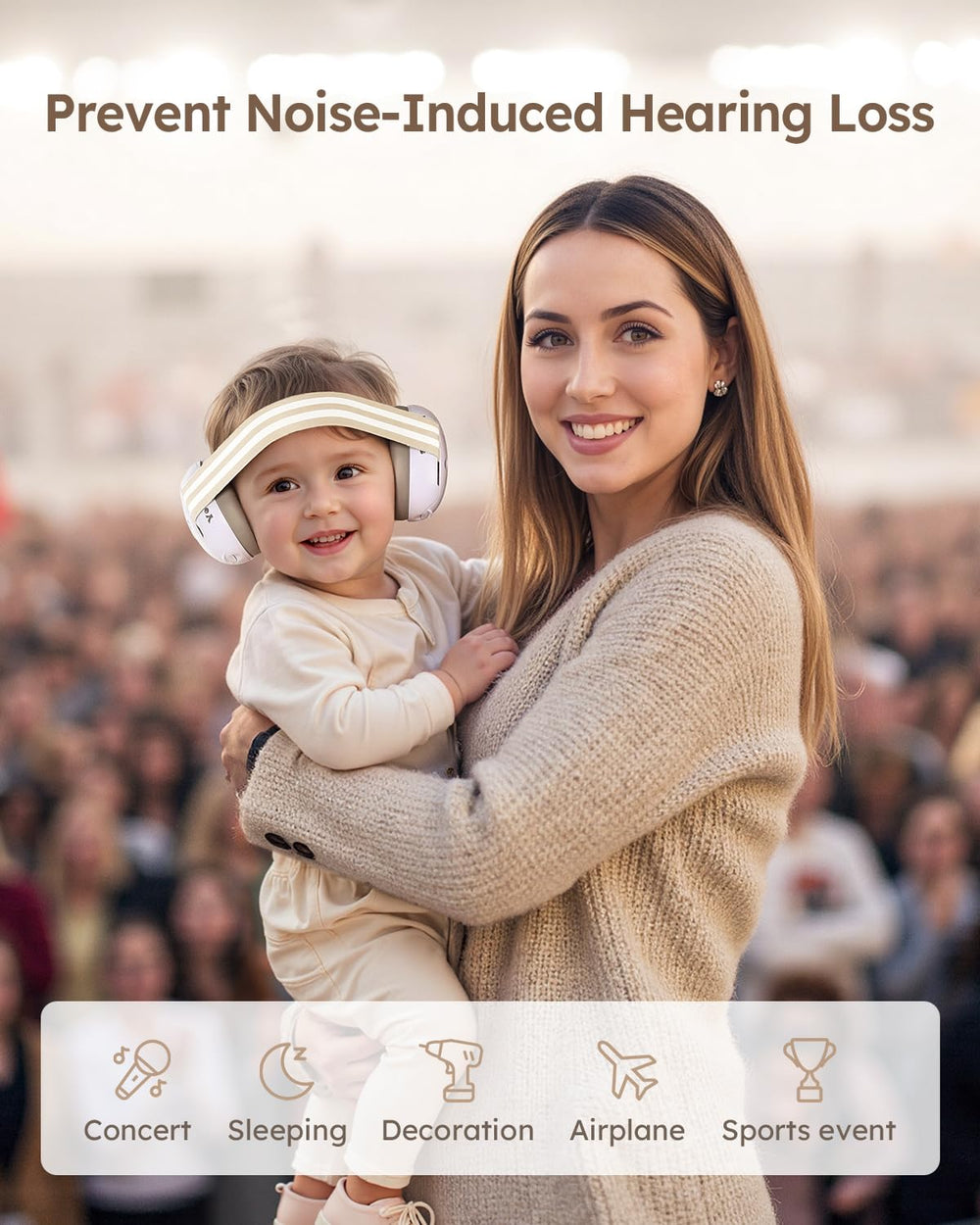 Yoofoss baby-ear-muffs travel-compact folded for easy packing