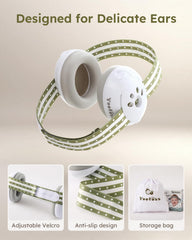 Yoofoss earmuffs with adjustable Velcro for a secure, growing fit.