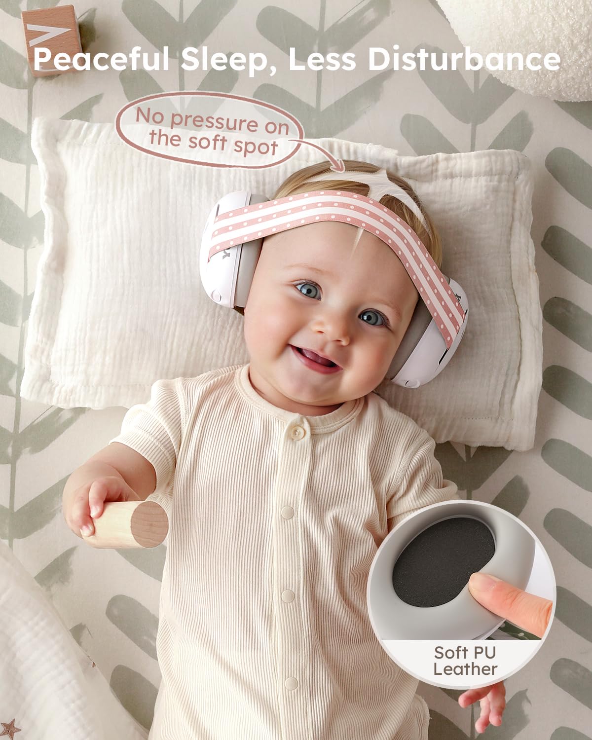 Yoofoss baby ear muffs closed shell design protects delicate ears in noisy environments.