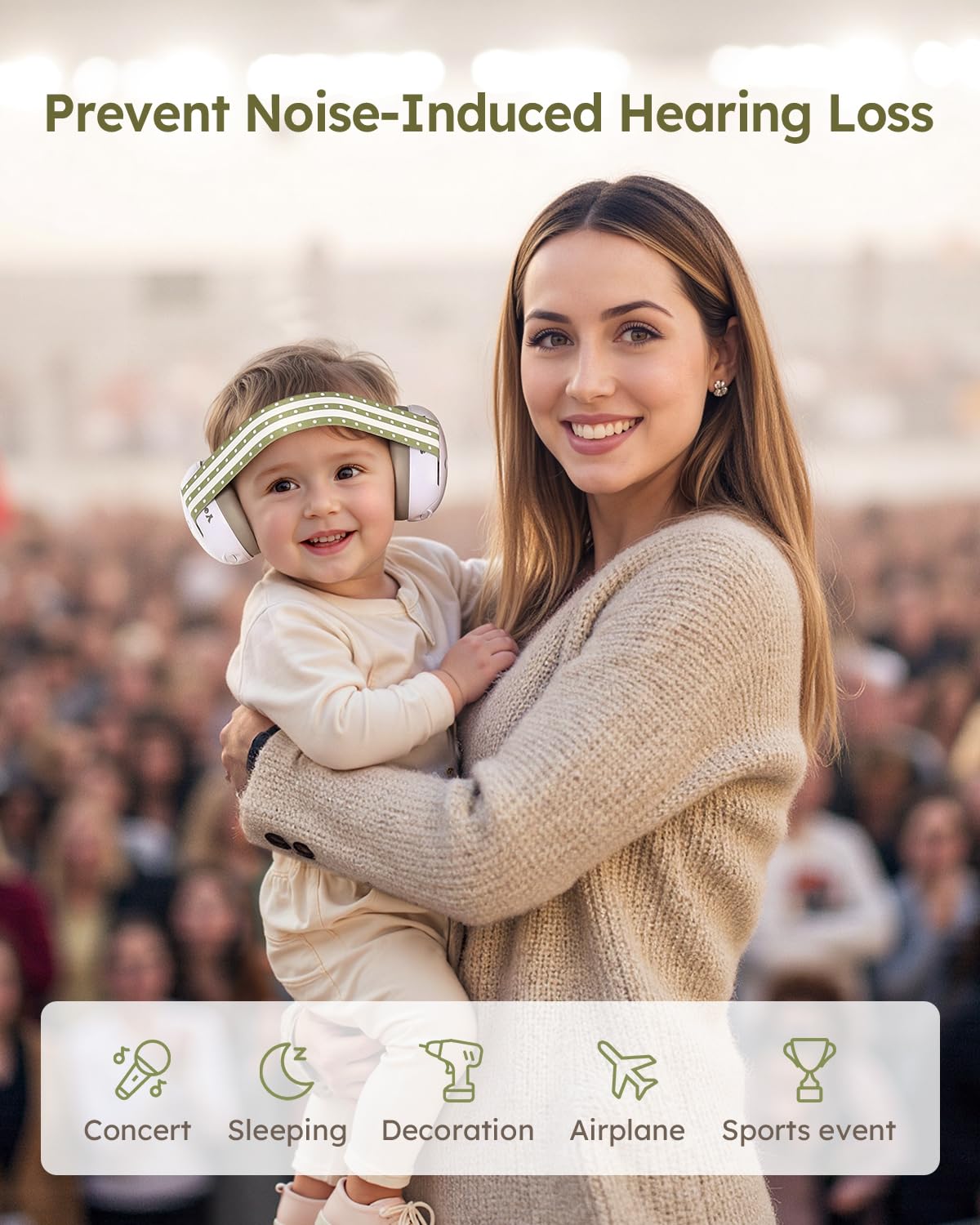 Yoofoss earmuffs with portable pouch for easy trips and travel.
