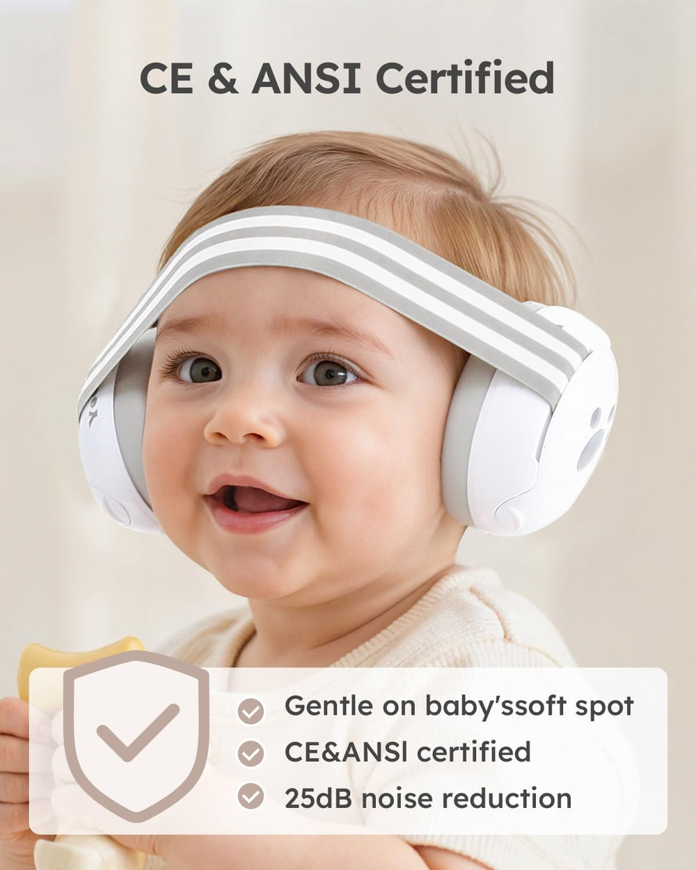 Yoofoss Baby Ear Muffs with travel pouch for easy carry