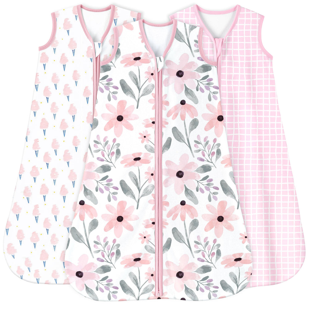 Yoofoss baby sleep sack sleeveless 0.5 tog fabric for breathable comfort