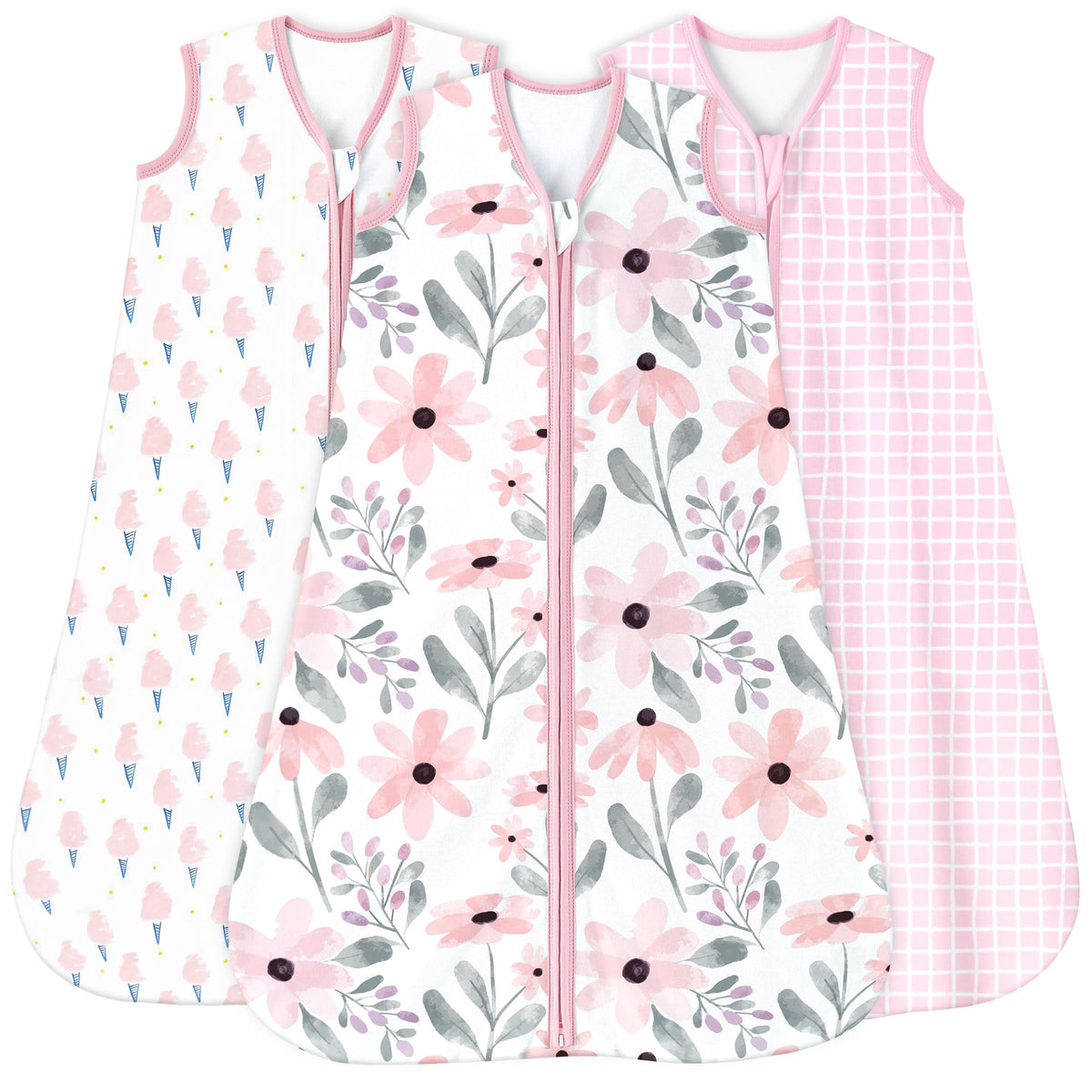 Yoofoss baby sleep sack sleeveless 0.5 tog fabric for breathable comfort