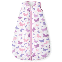 Yoofoss baby sleep sack front view shows cozy sleep and safe materials.