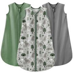 Yoofoss baby sleep sack 0-6m worn by a calm sleeper for cozy warmth.
