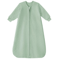 Yoofoss baby sleep sack fabric closeup shows organic cotton softness for sensitive skin.