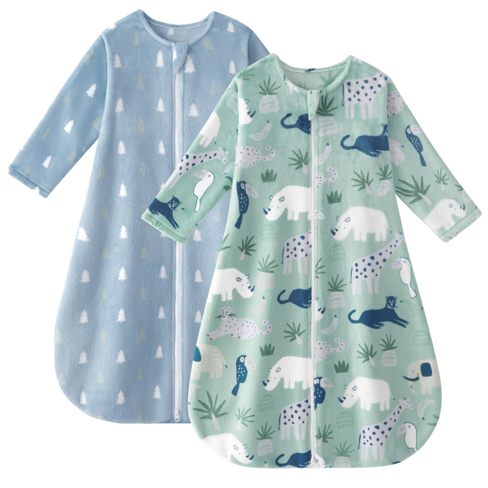 Yoofoss baby sleep sack with long sleeves keeps tiny arms warm and cozy through restless nights.