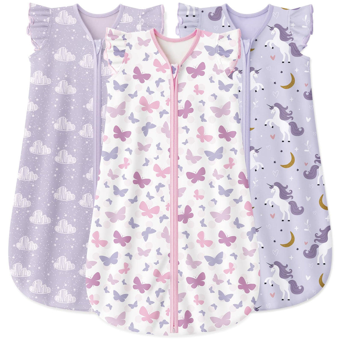 Yoofoss Baby Sleep Sack 12-18 Months on baby, promoting calm sleep.