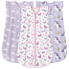 Yoofoss Baby Sleep Sack 12-18 Months on baby, promoting calm sleep.