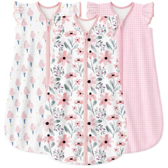 Yoofoss baby sleep sack organic cotton closeup, gentle breathable fabric for sensitive skin.