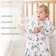 Yoofoss Baby Sleep Sack 12-18m side view highlighting full coverage and movement