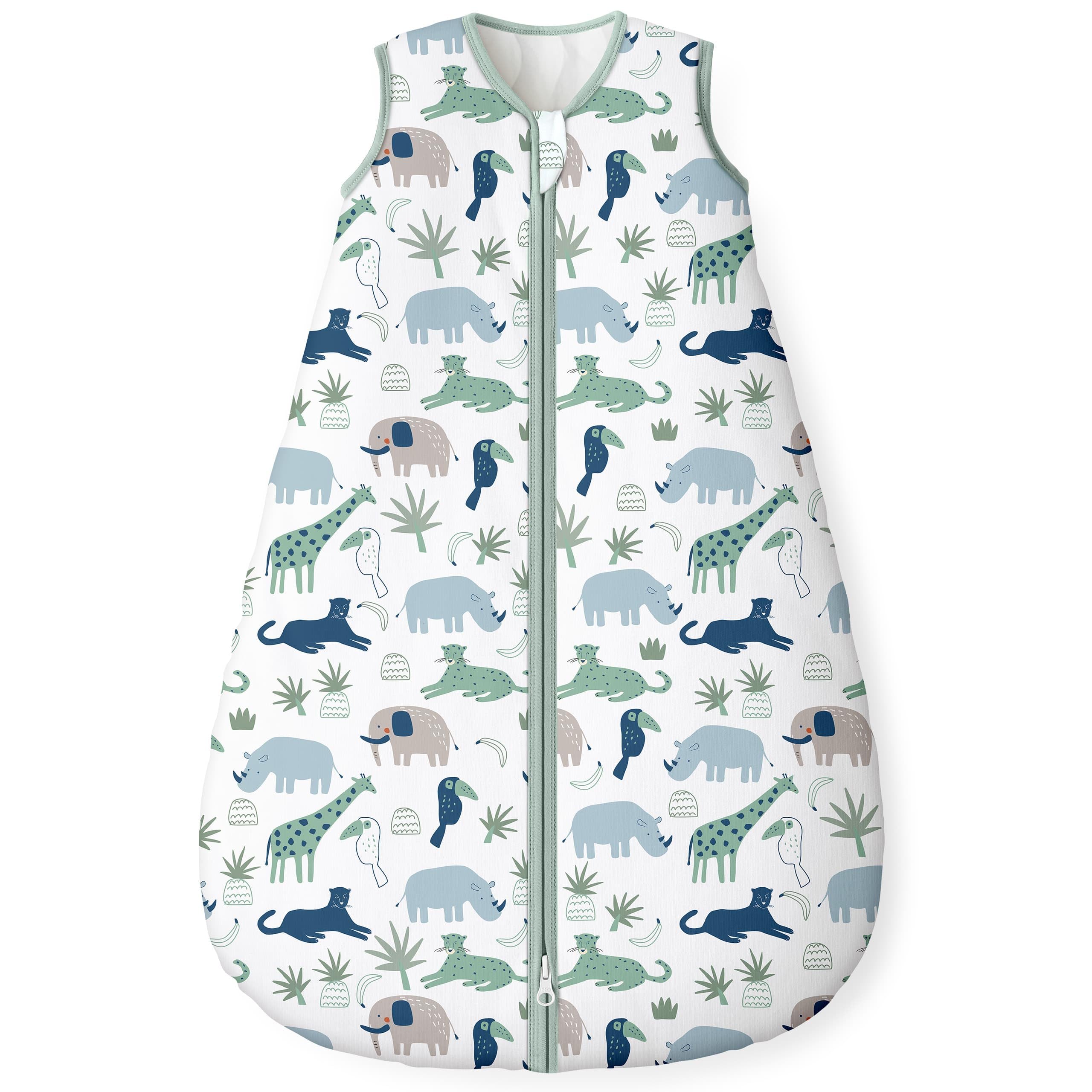 Yoofoss baby sleep sack fabric closeup shows breathable cotton for cozy, safe sleep.