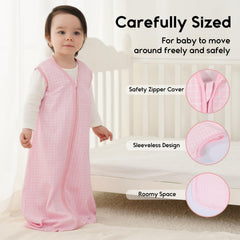 Yoofoss sleep sack 2-way zipper enables easy diaper changes