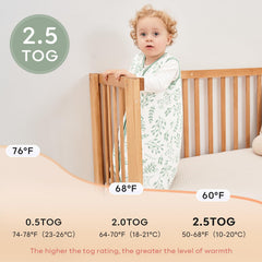Yoofoss sleep sack 2-way zipper keeps diaper changes quick and quiet.