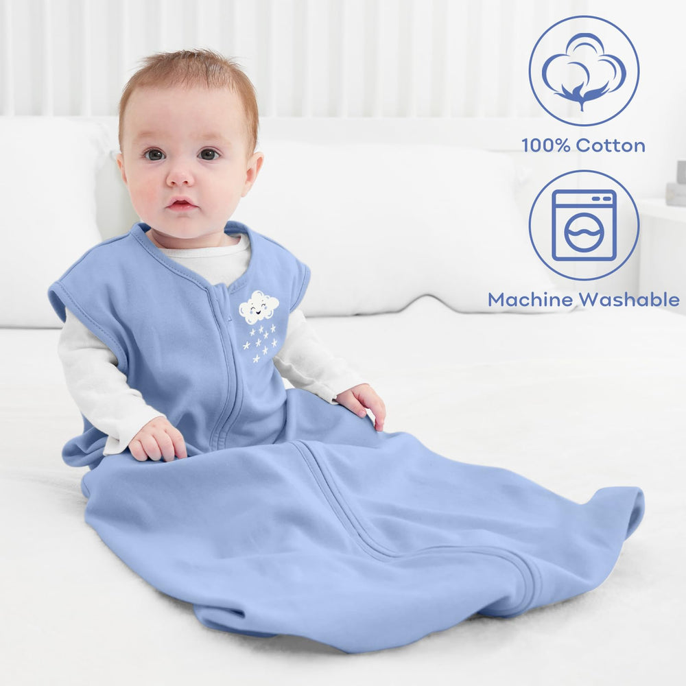 Yoofoss baby sleep sack with smooth 2-way zipper for easy changes