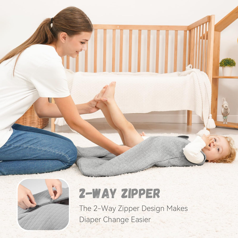 Yoofoss baby sleep sack bottom zipper for quick diaper access