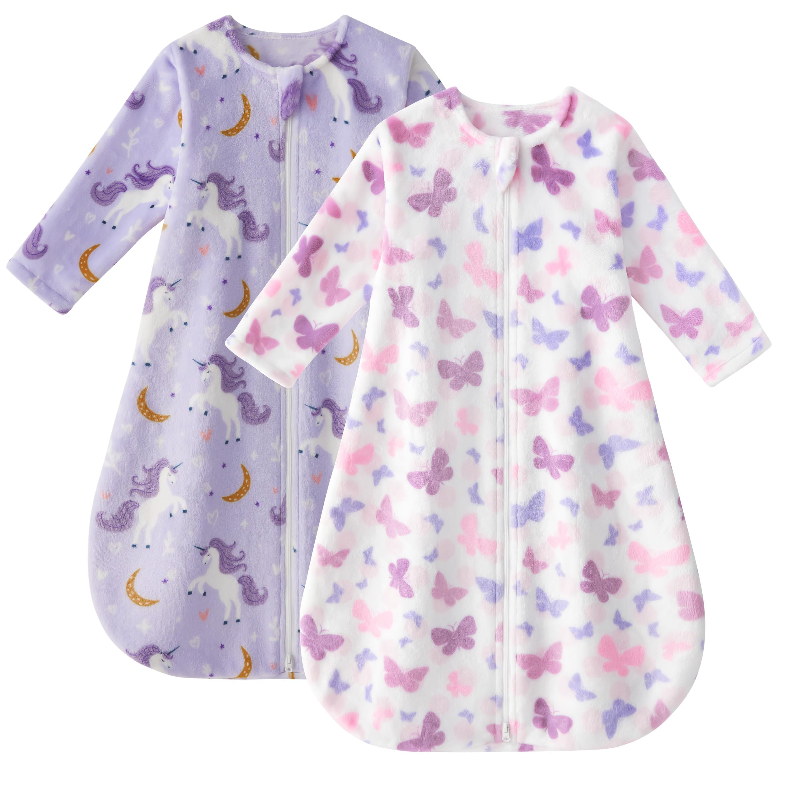 Yoofoss baby sleep sack with closed zipper for safe nightly changes
