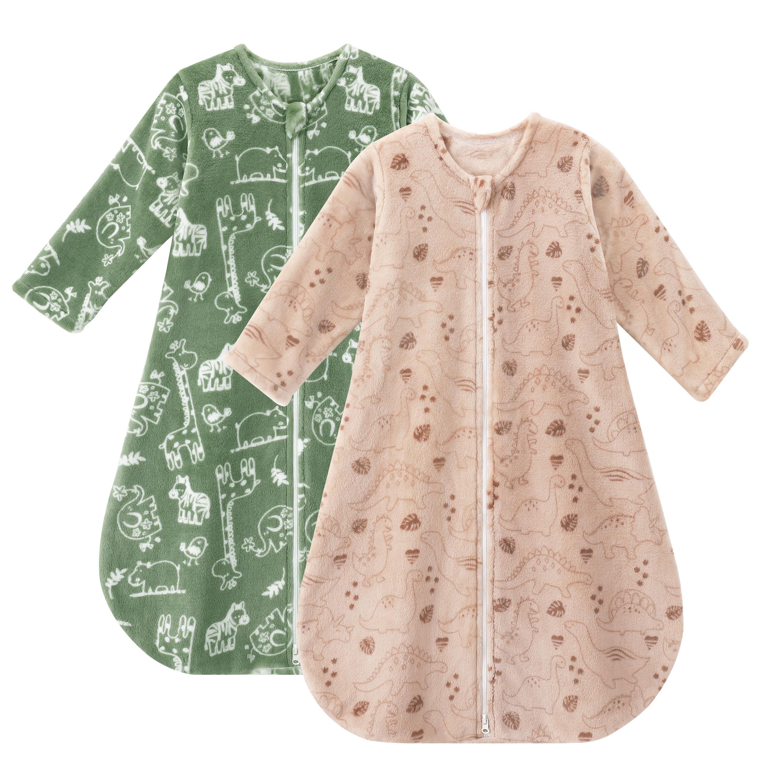 Yoofoss Baby Sleep Sack closeup fabric highlights soft fleece for cozy sleep