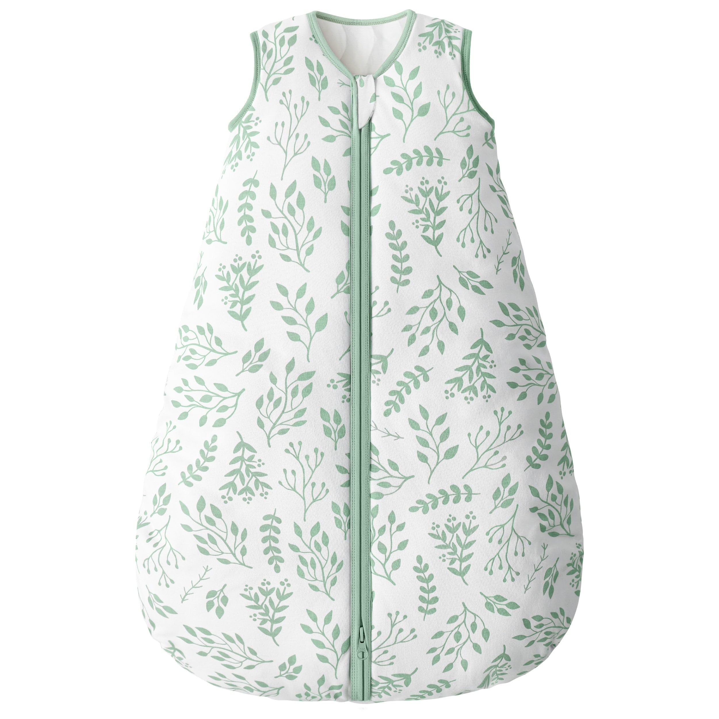 Yoofoss baby sleep sack front view shows warm, cozy comfort for cold nights.