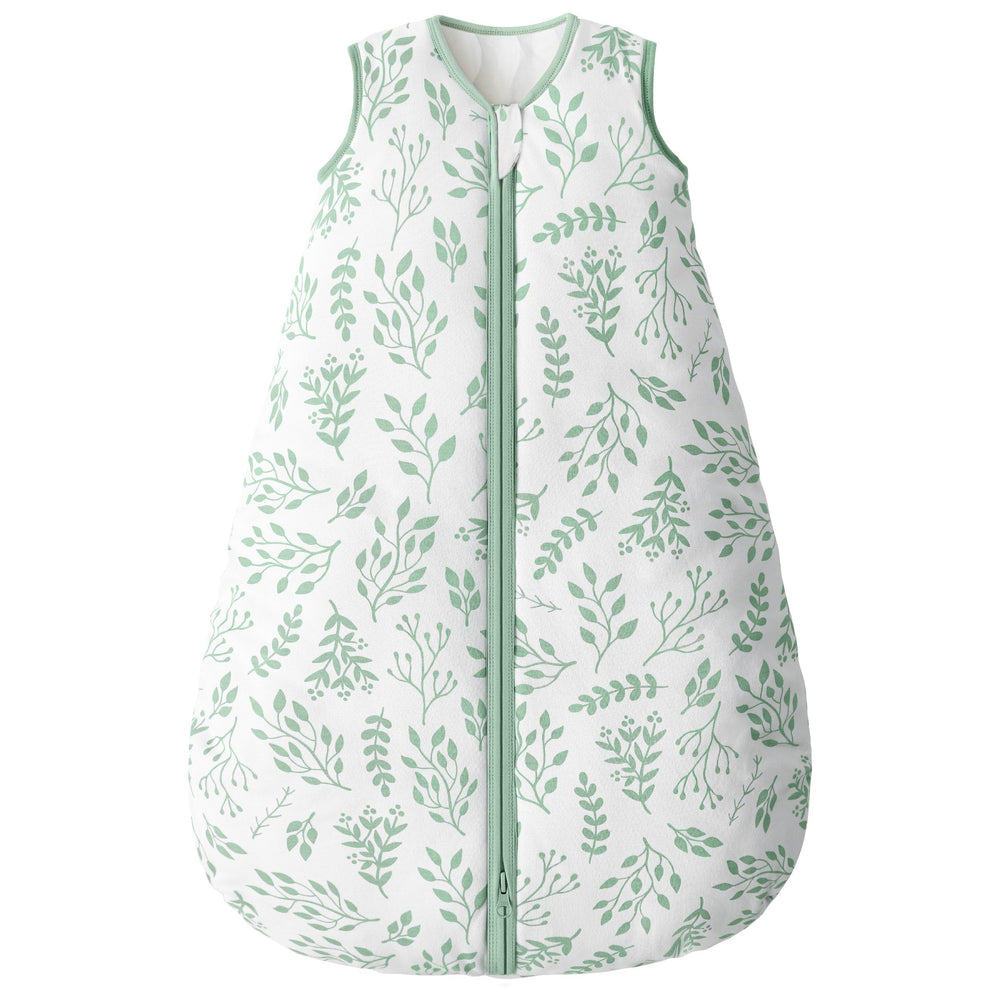 Yoofoss baby sleep sack front view shows warm, cozy comfort for cold nights.