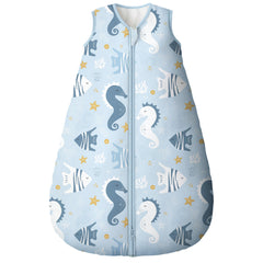 Yoofoss baby sleep sack front view in warm organic cotton for cozy sleep