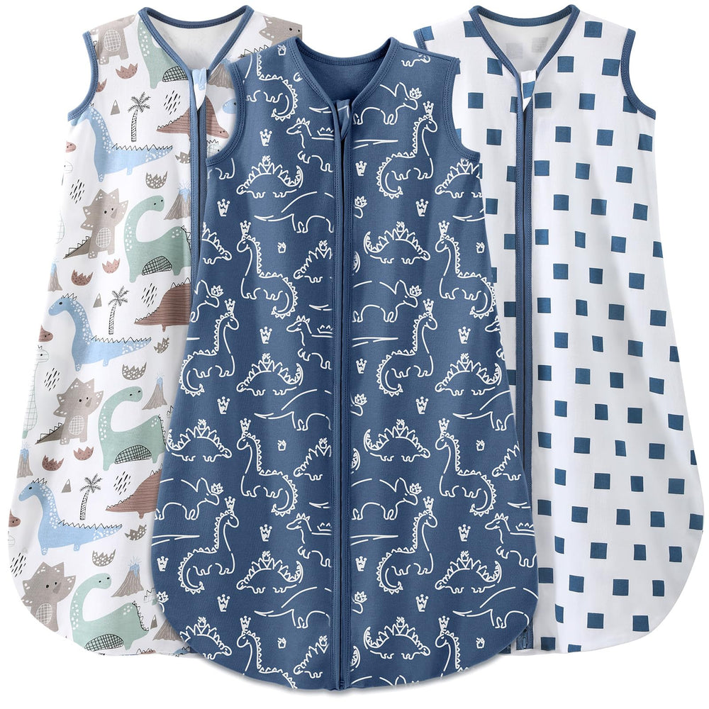 Yoofoss baby sleep sack front view—cozy wearable blanket for 0-6 month comfort and safe warmth.