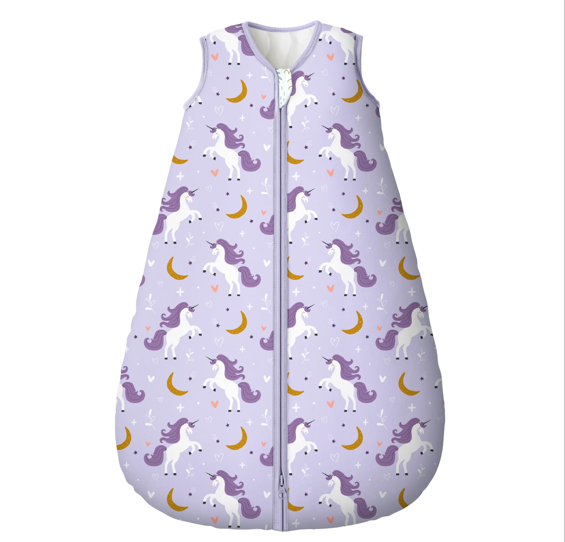 Yoofoss Baby Sleep Sack front view showcases warm, soft fabric and secure fit.