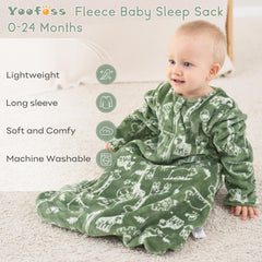 Yoofoss sleep sack hidden 2-way zipper for easy dressing and night-time changes