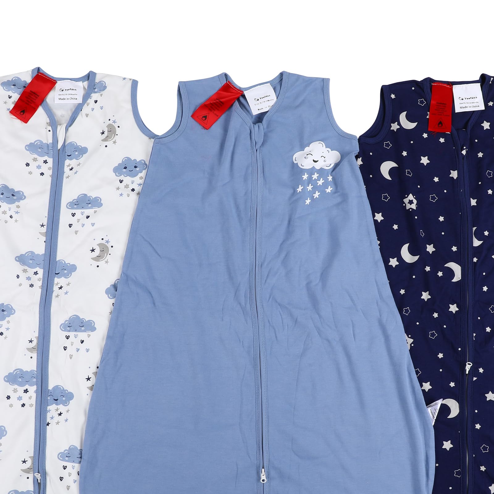 Yoofoss baby sleep sack in use during bedtime routine