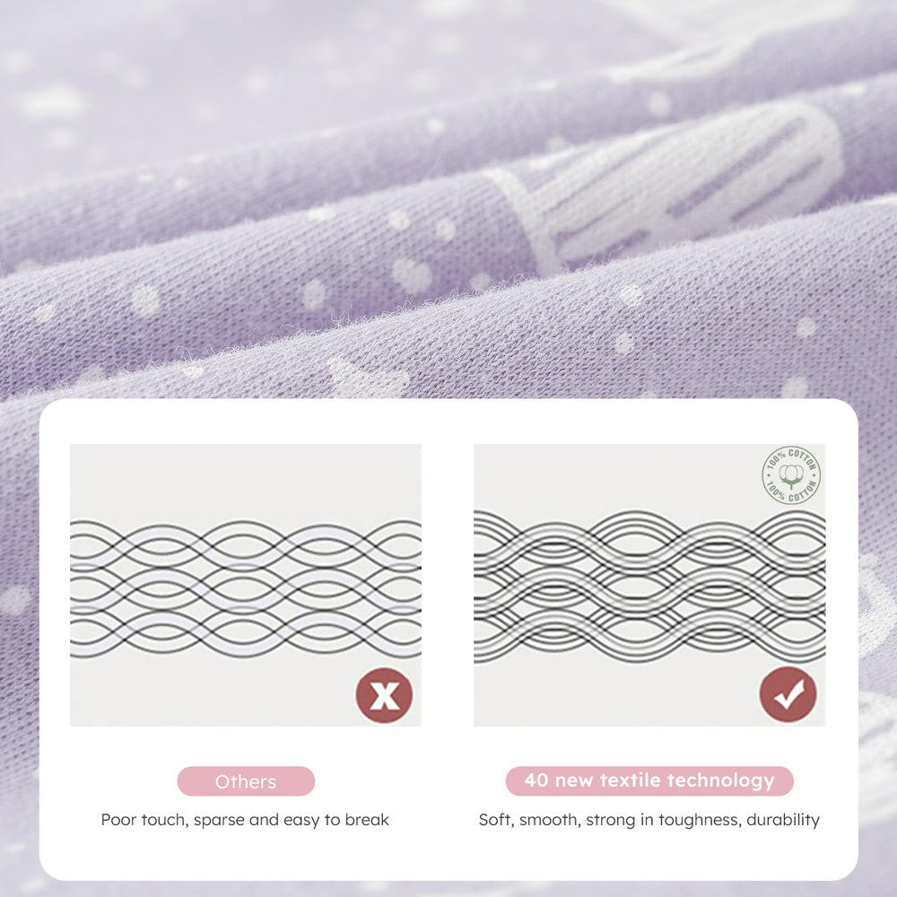 Yoofoss organic cotton fabric photo showcases soft breathable material safe for sensitive skin