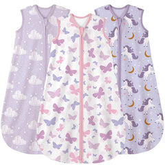 Yoofoss baby sleep sack outer view showing soft organic cotton fabric for gentle nights
