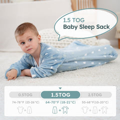 Yoofoss fleece 8mm plush sleep sack for soft warmth