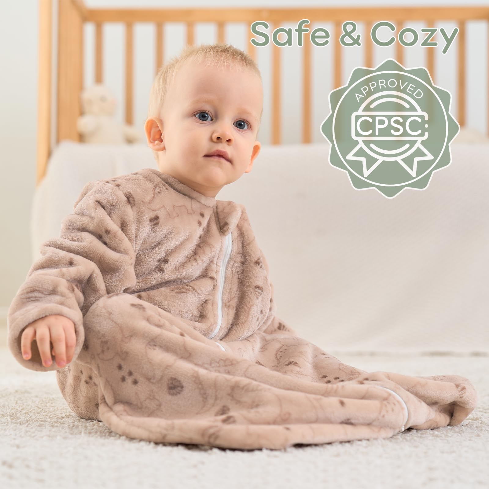 Yoofoss sleep sack size chart view helps choose the right fit for newborns