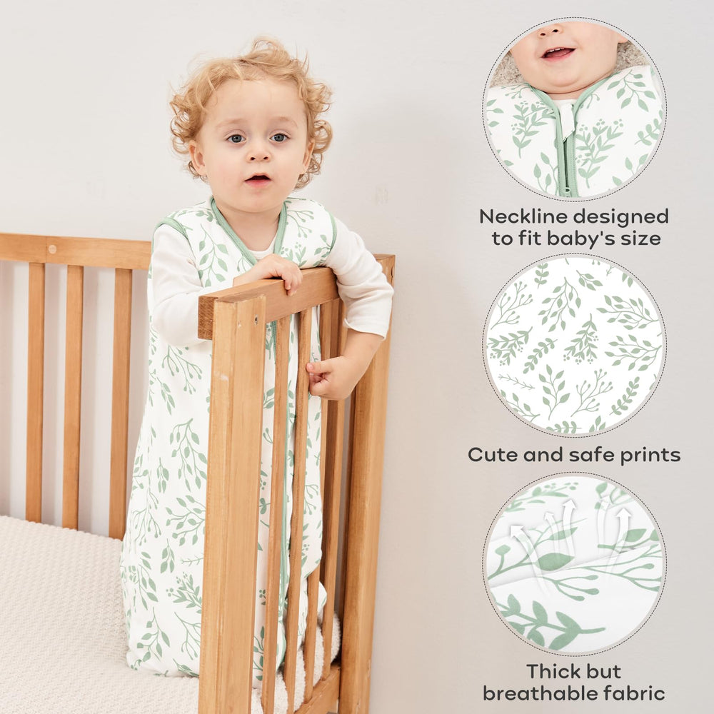 Yoofoss sleep-sack sizes chart helps choose the right fit.