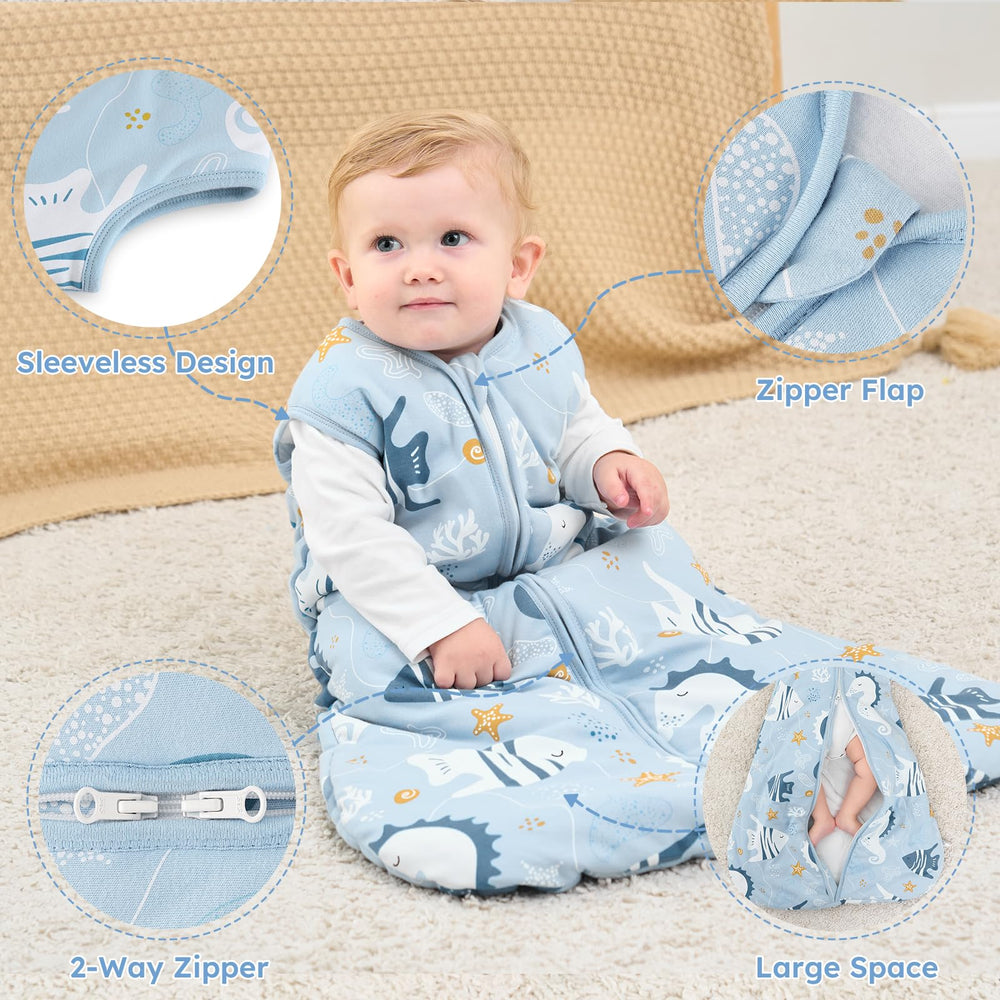 Yoofoss size chart image highlights S to XL fits 0–24 months