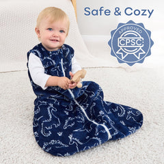 Yoofoss baby sleep sack soft polyester fabric provides gentle skin-friendly comfort