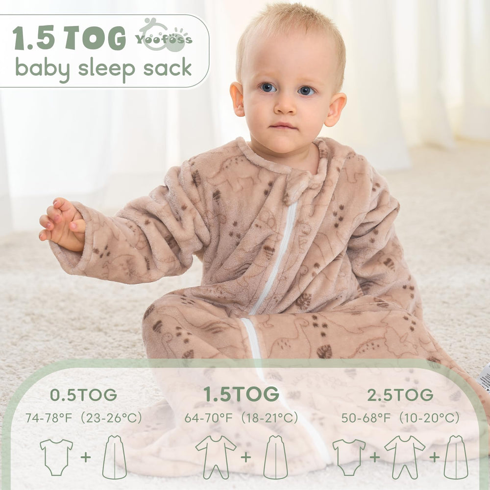 Yoofoss sleep sack 1.5 tog warmth for autumn, spring, and cozy cool rooms