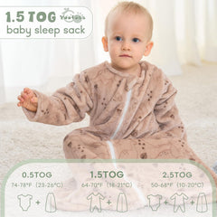 Yoofoss sleep sack 1.5 tog warmth for autumn, spring, and cozy cool rooms